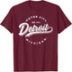 Classic Michiganians Vintage Detroit Motor City Michigan MI T-Shirt - T-Shirt | Maroon