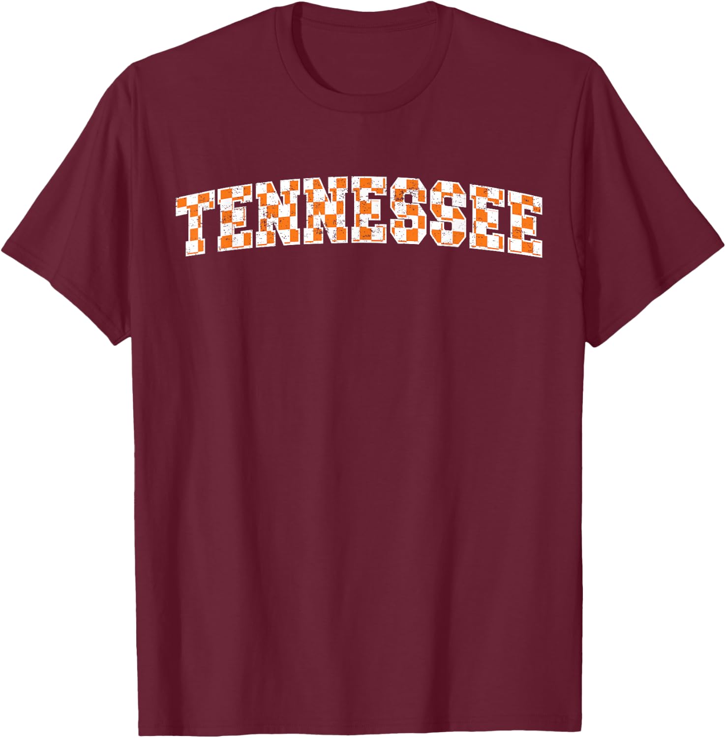 Classic Tennessee TN State Varsity Style Orange T-Shirt - T-Shirt | Maroon