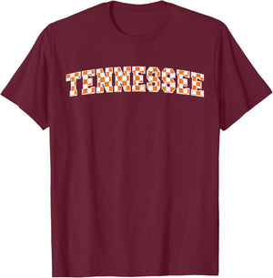 Classic Tennessee TN State Varsity Style Orange T-Shirt - T-Shirt | Maroon