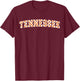 Classic Tennessee TN State Varsity Style Orange T-Shirt - T-Shirt | Maroon