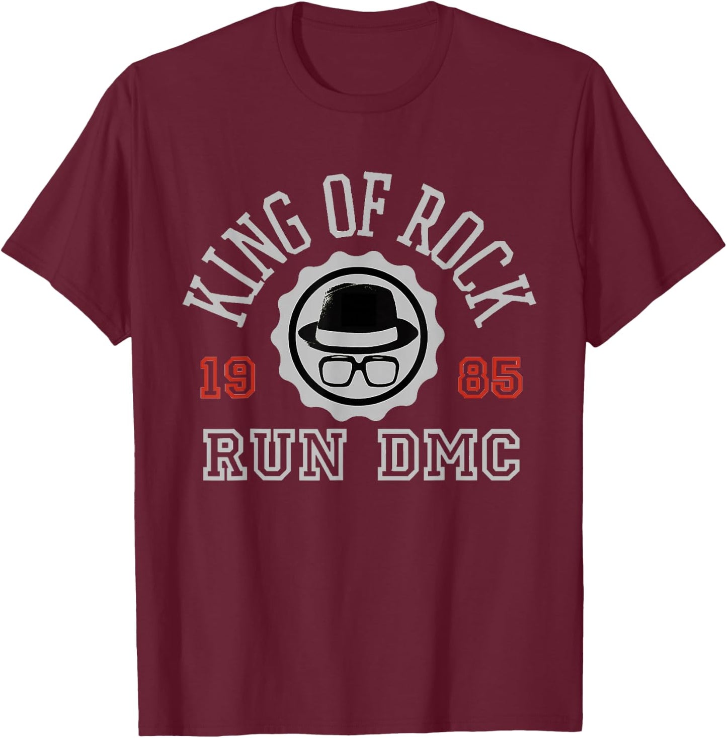 Run DMC King of Rock T-Shirt - T-Shirt | Maroon