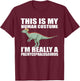 Pachycephalosaurus Dinosaur Costume T-Shirt - T-Shirt | Maroon