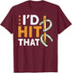 Horseshoe pitching i'd hit that horseshoe throwing game T-Shirt - T-Shirt | Maroon