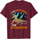 Funny Pet Monitor Lizard Graphic Humor Graphic Reptile T-Shirt - T-Shirt | Maroon