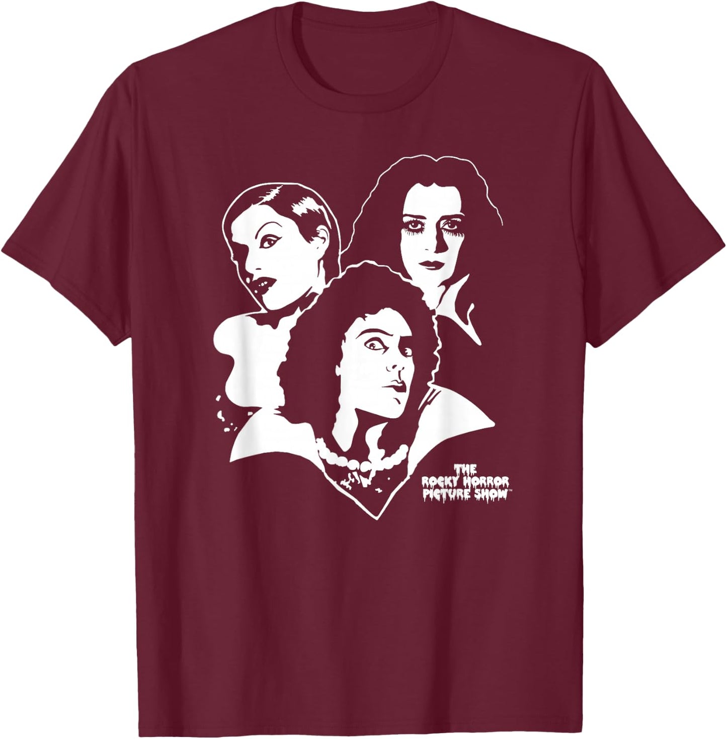 The Rocky Horror Picture Show Trio T-Shirt - T-Shirt | Maroon