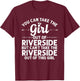 Girl Out Of RIVERSIDE CA CALIFORNIA Gift Funny Home Root USA T-Shirt - T-Shirt | Maroon