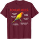 Conure Rules | Conure Owner Bird Sun Conure Parrot T-Shirt - T-Shirt | Maroon