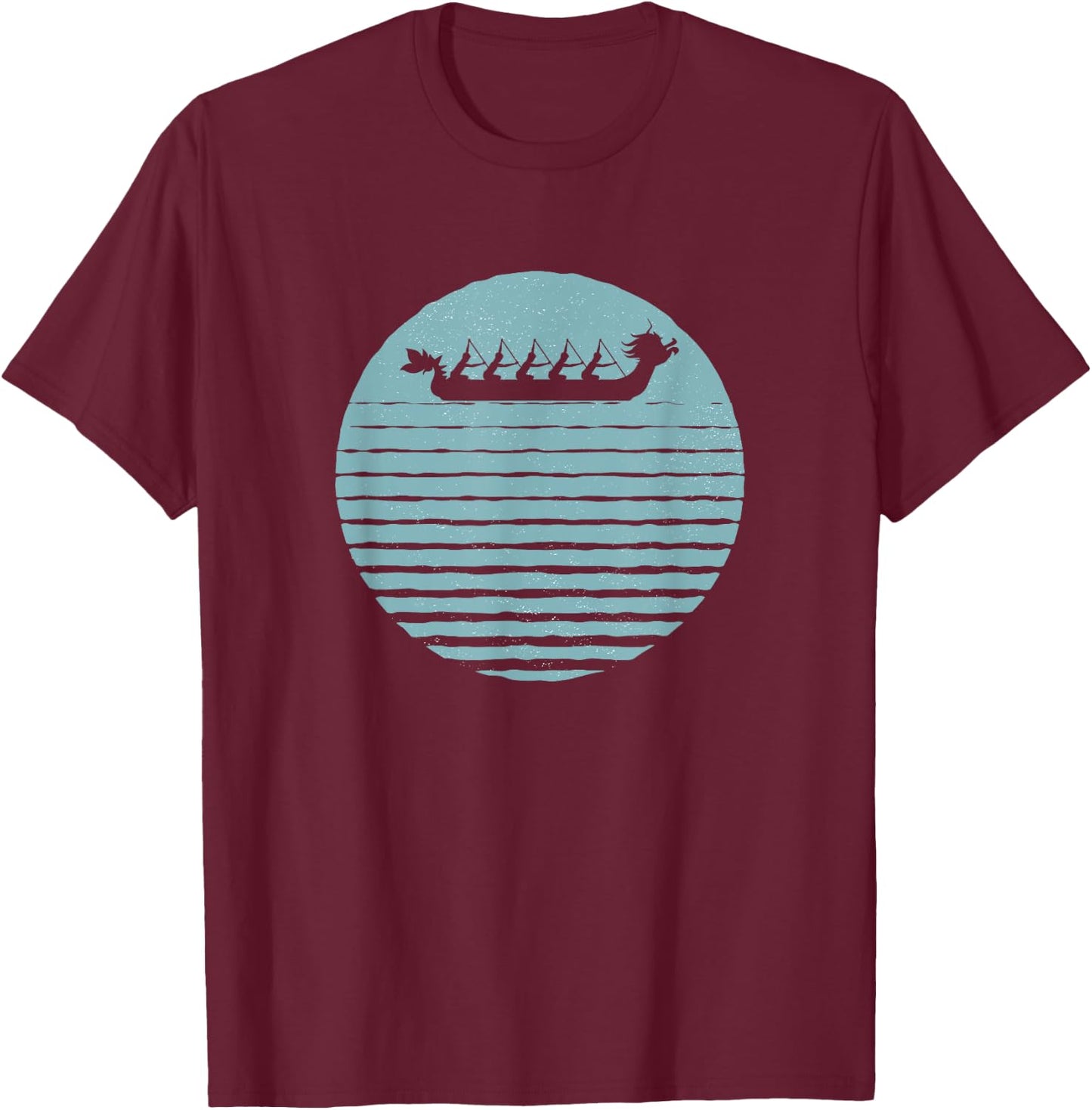 Dragon Boat Graphic T-Shirt - T-Shirt | Maroon