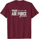 ABU Proud Air Force Grandma T-Shirt - T-Shirt | Maroon