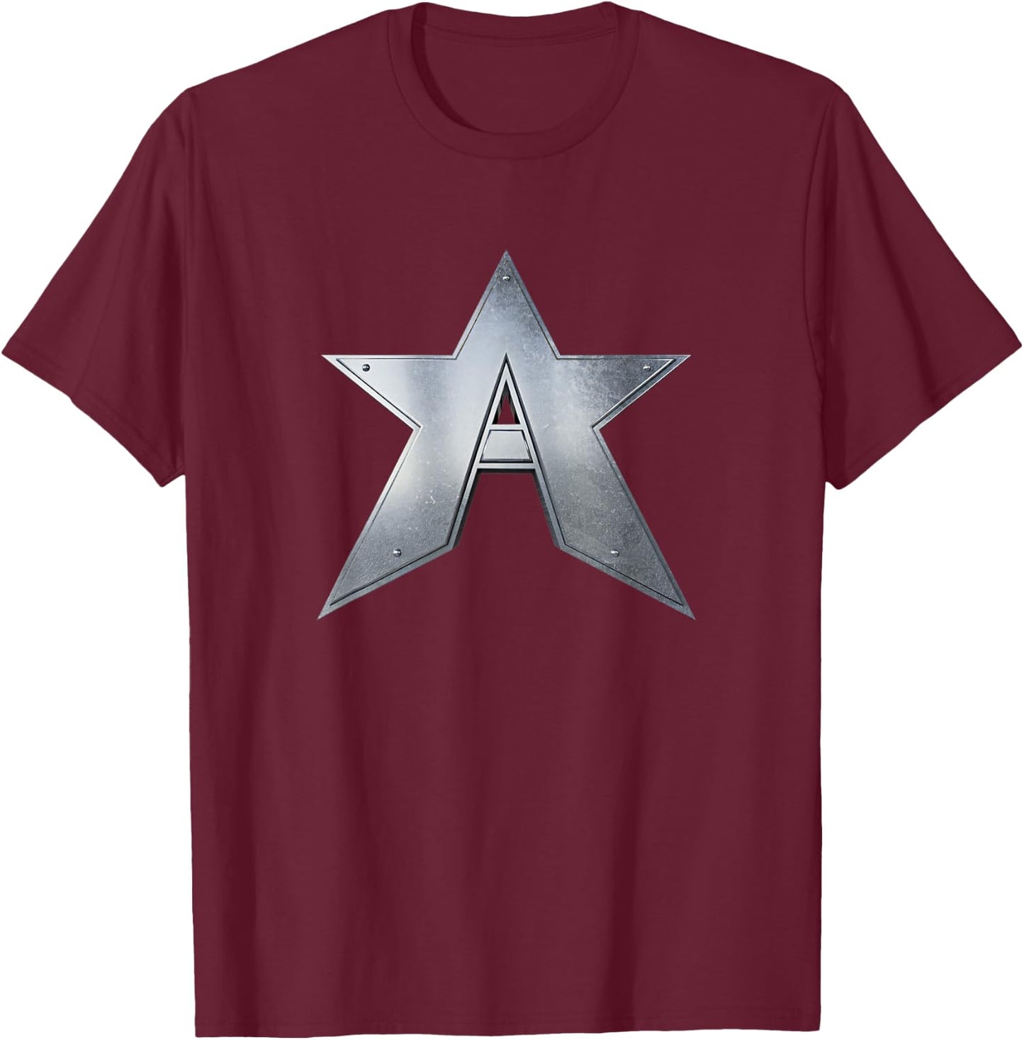 Marvel Falcon & Winter Soldier Cap America John Walker Logo T-Shirt - T-Shirt | Maroon