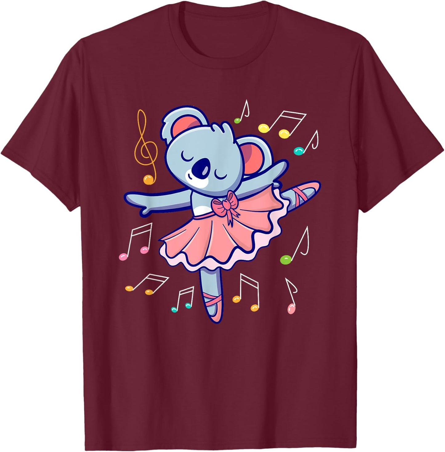 Prima Ballerina Koala I Ballet Fun I Dancer T-Shirt - T-Shirt | Maroon