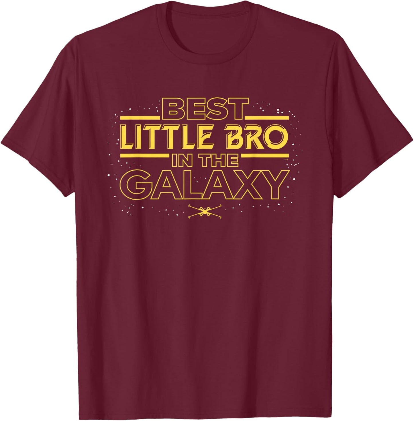 Star Wars Best Little Bro in the Galaxy Family Trip Birthday T-Shirt - T-Shirt | Maroon
