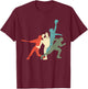 Baseball Vintage | Retro Catcher Pitcher Batter T-Shirt - T-Shirt | Maroon
