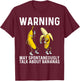 Banana Gift Women Boys Girls Kids Banana Fruit Lover Small T-Shirt - T-Shirt | Maroon