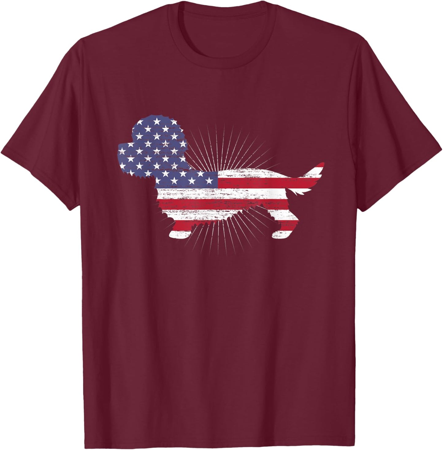 Dandie Dinmont Terrier T-Shirt - T-Shirt | Maroon