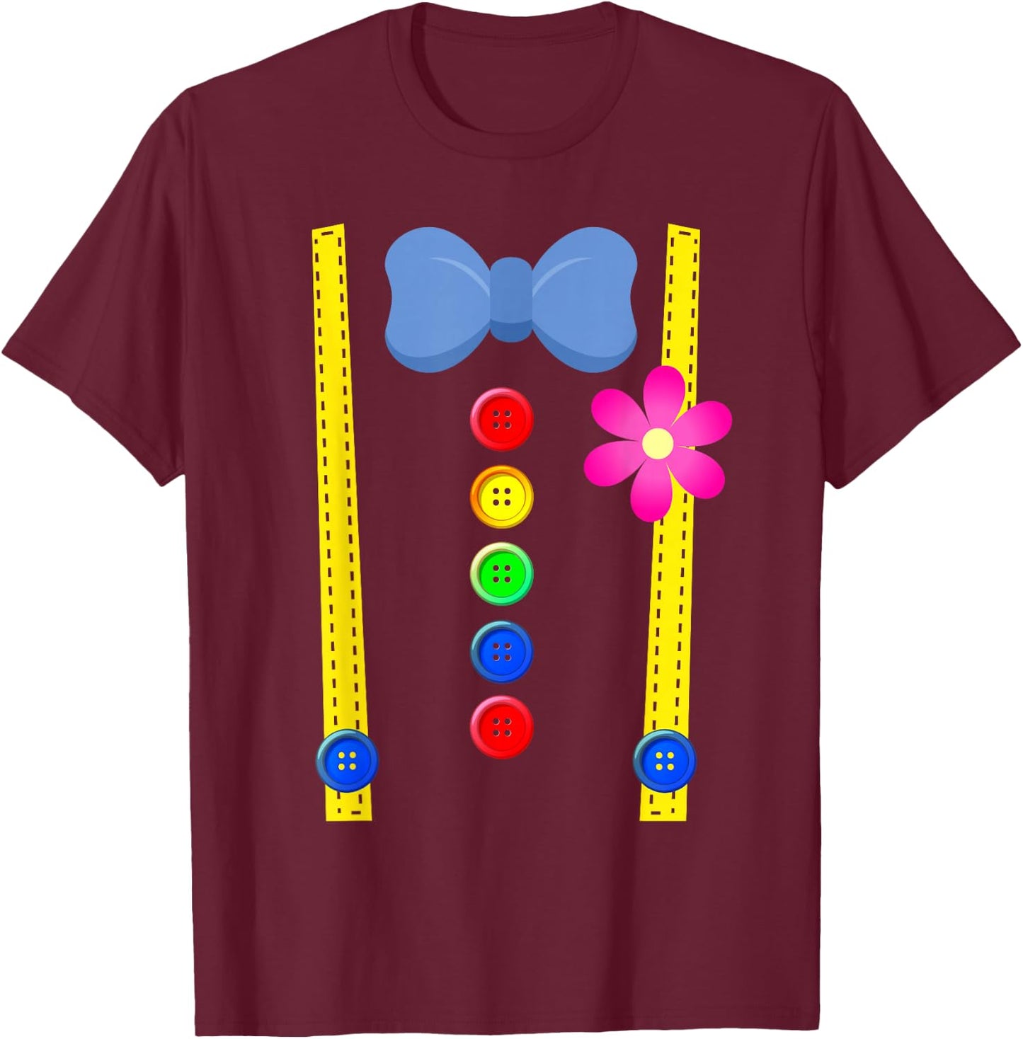 Clown Costume Circus Costume Halloween T-Shirt - T-Shirt | Maroon