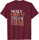 Funny Holy Bible Moses Prayer Christian Gift Prayer T-Shirt - T-Shirt | Maroon
