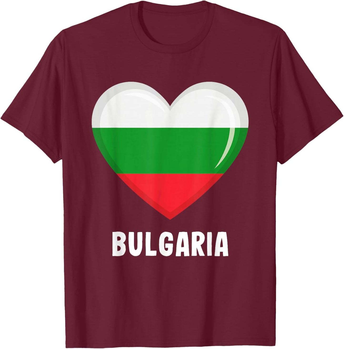 Bulgaria Flag Jersey | Bulgarian T-Shirt - T-Shirt | Maroon