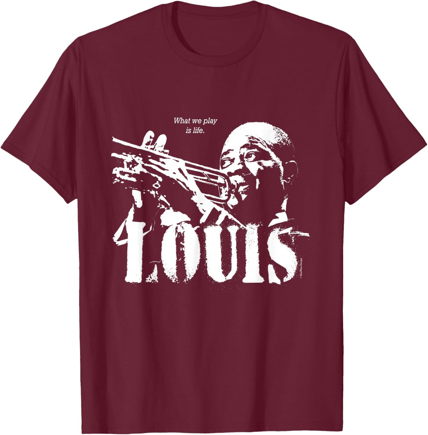 Louis Jazz Wisdom Trumpet Musician (1 Colour) T-Shirt - T-Shirt | Maroon