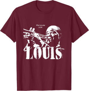 Louis Jazz Wisdom Trumpet Musician (1 Colour) T-Shirt - T-Shirt | Maroon