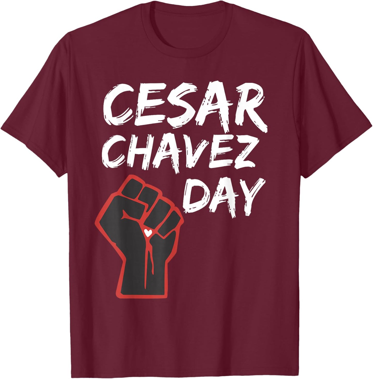Cesar Chavez Day Si Se Puede March Holiday Mexico Mexico T-Shirt - T-Shirt | Maroon