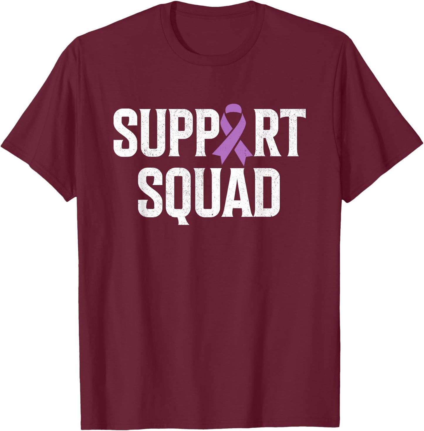 Testicular Cancer Support Squad Testicular Cancer Awareness T-Shirt - T-Shirt | Maroon