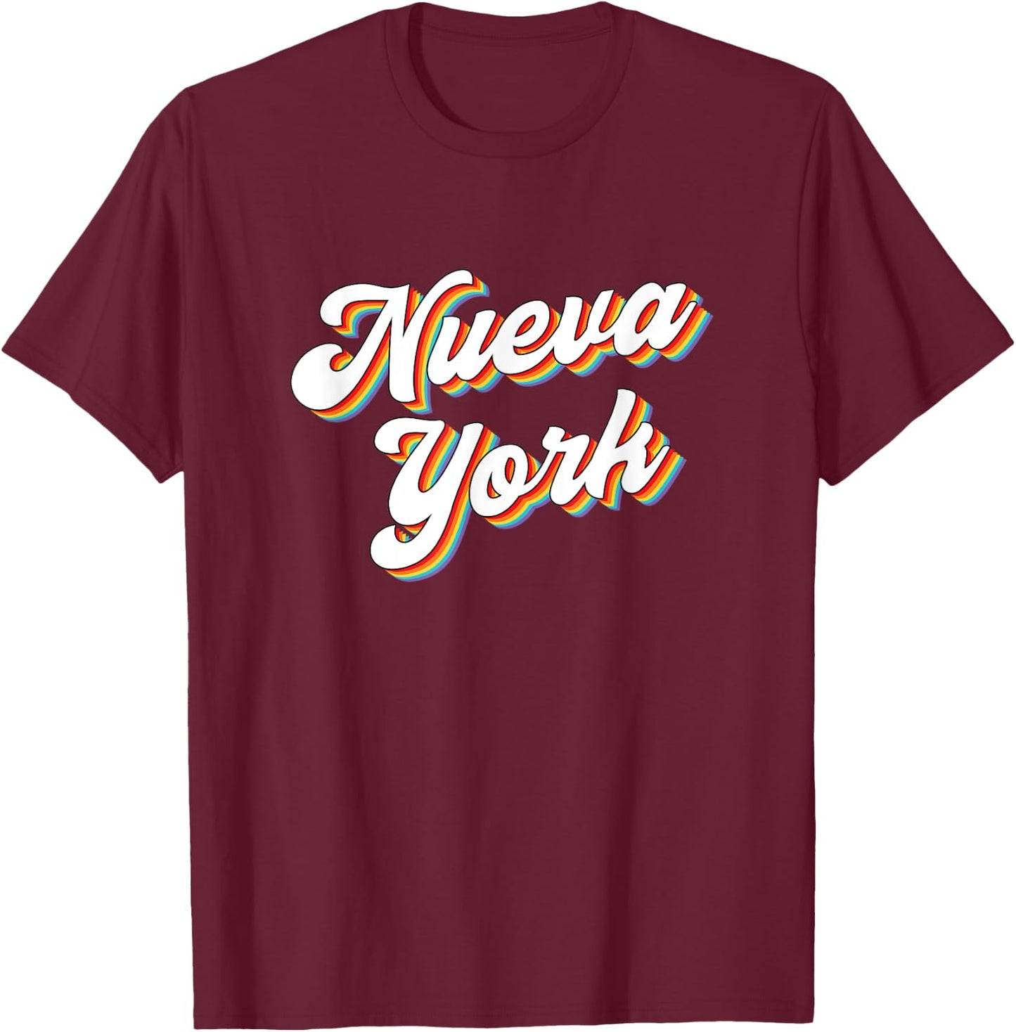 Nueva York New York City Spanish Retro Vintage T-Shirt - T-Shirt | Maroon