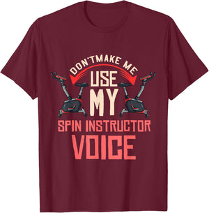 Spinning Class Gift Indoor Cycling Spin Workout T-Shirt - T-Shirt | Maroon