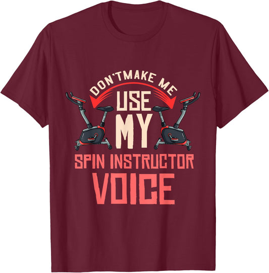 Spinning Class Gift Indoor Cycling Spin Workout T-Shirt - T-Shirt | Maroon