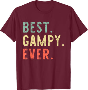 Best Gampy Ever Funny Retro Vintage T-Shirt - T-Shirt | Maroon