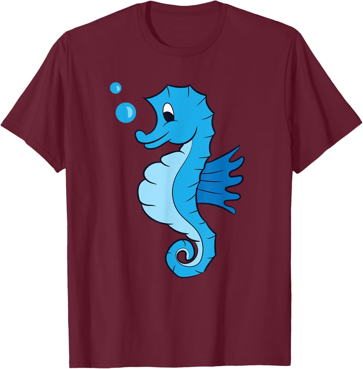 Cute Seahorse Lover Seahorse Lover Gift Kids Seahorses T-Shirt - T-Shirt | Maroon