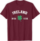 Ireland Est. 1919 Shamrock Irish Lucky T-Shirt - T-Shirt | Maroon
