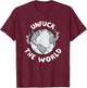 Unfuck The World Save The Elephants Earth Day 2021 Gifts T-Shirt - T-Shirt | Maroon