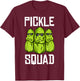 Funny Pickle Squad Novelty Gift Men Kids Big Dill Gang Lover T-Shirt - T-Shirt | Maroon