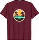 Santa Monica Beach Souvenir - California Reminder Women T-Shirt - T-Shirt | Maroon
