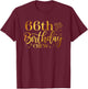 66th Birthday Crew 66 Years Old Bday Matching Group Party T-Shirt - T-Shirt | Maroon