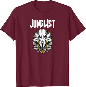 Junglist Octopus DnB Rave Drum and Bass Squid T-Shirt - T-Shirt | Maroon
