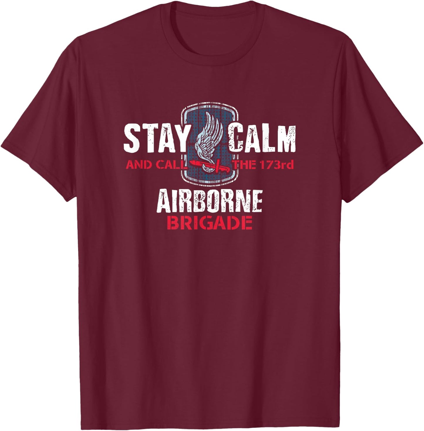 173rd Airborne Brigade Combat Team T-Shirt - T-Shirt | Maroon