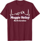 Maggie Valley, North Carolina Blue Ridge Mountains Retro T-Shirt - T-Shirt | Maroon