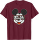 Disney Mickey Mouse Class of 2024 Graduation ’24 Sunglasses T-Shirt - T-Shirt | Maroon