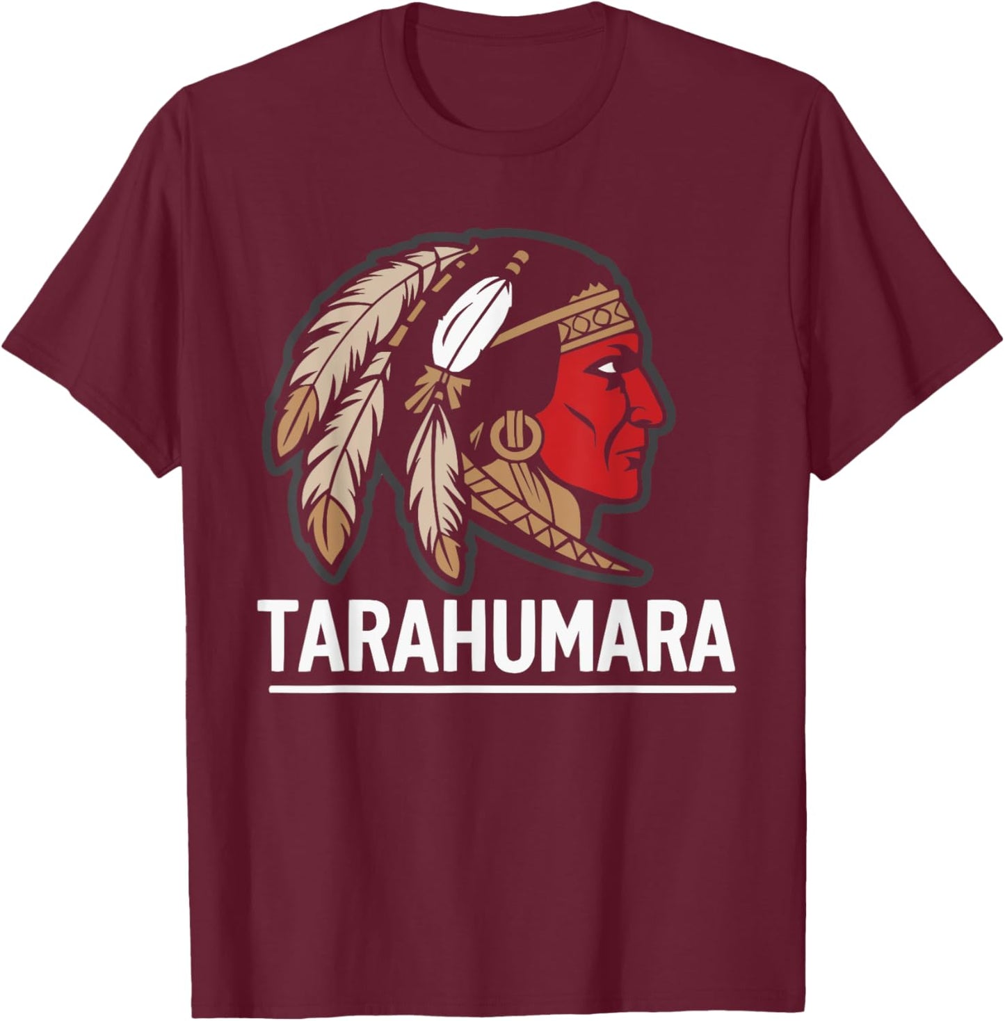 Indigenous People Mexico Native American Tarahumara Tribe T-Shirt - T-Shirt | Maroon