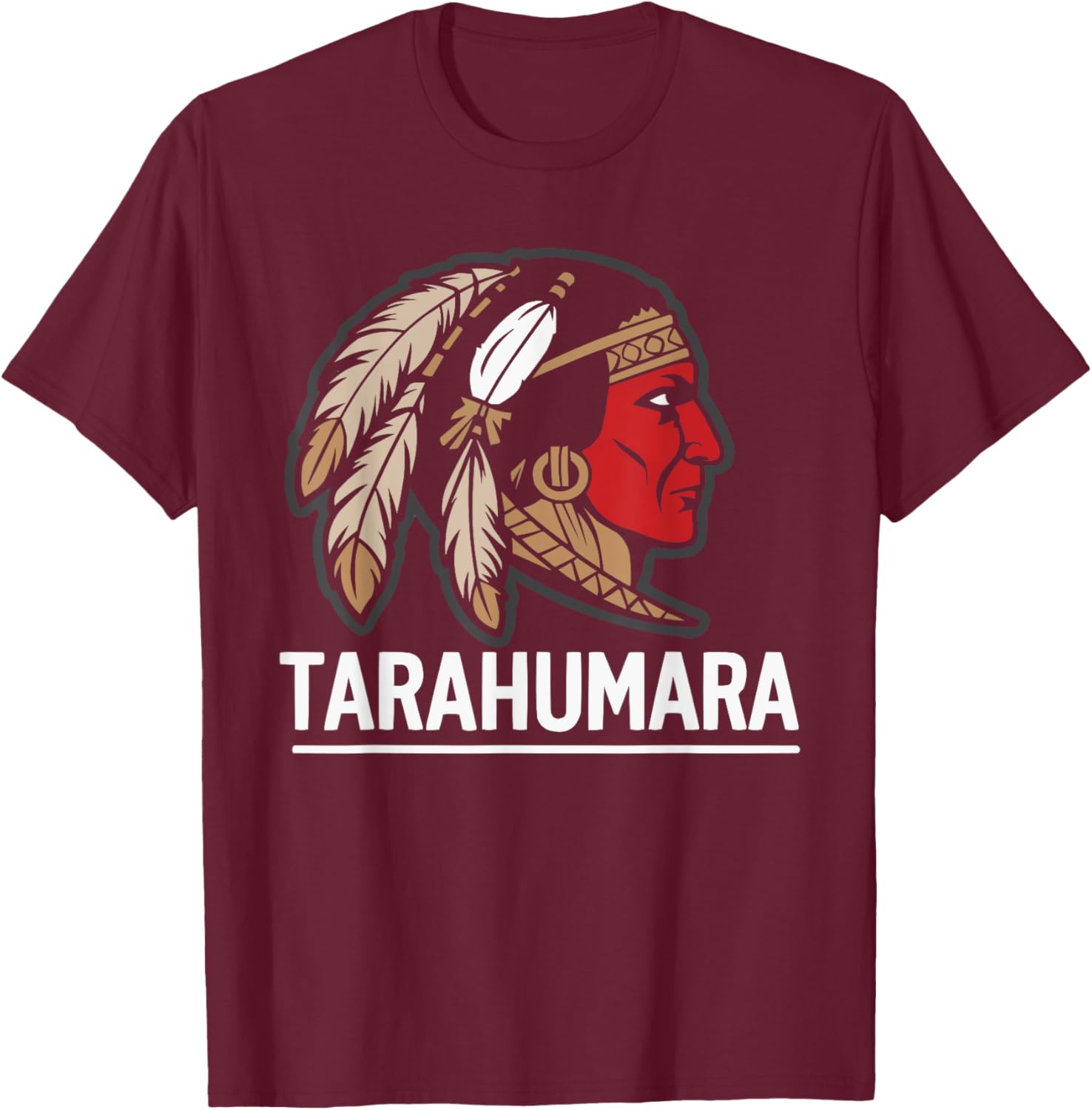 Indigenous People Mexico Native American Tarahumara Tribe T-Shirt - T-Shirt | Maroon