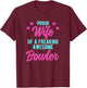 Bowling Player Husband Phrase Design For Bowler Wife T-Shirt - T-Shirt | Maroon