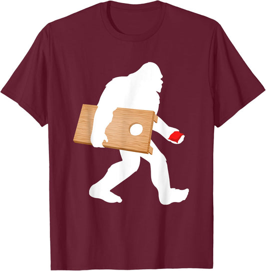 Funny Cornhole Art Women Cornhole Players Lawn Game T-Shirt - T-Shirt | Maroon