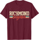 Richmond Virginia Retro Vintage T-Shirt - T-Shirt | Maroon