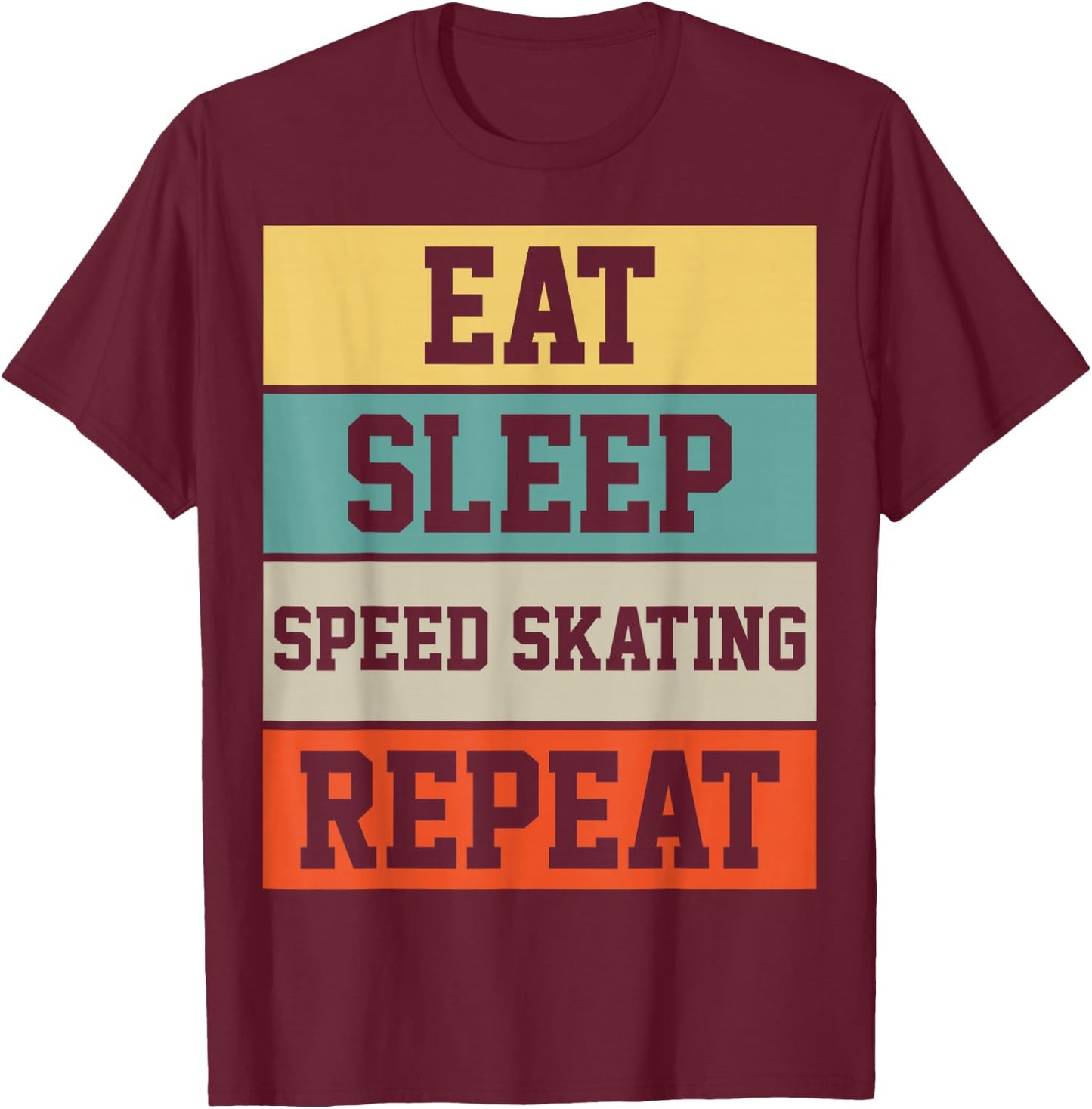 Figure Skating Skater Retro Vintage Gift T-Shirt - T-Shirt | Maroon