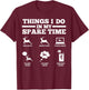 Things I do in my spare time Deers T-Shirt - T-Shirt | Maroon