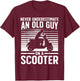 Funny Scooter Design for Grandpa Men Scooter Motorbike Lover T-Shirt - T-Shirt | Maroon