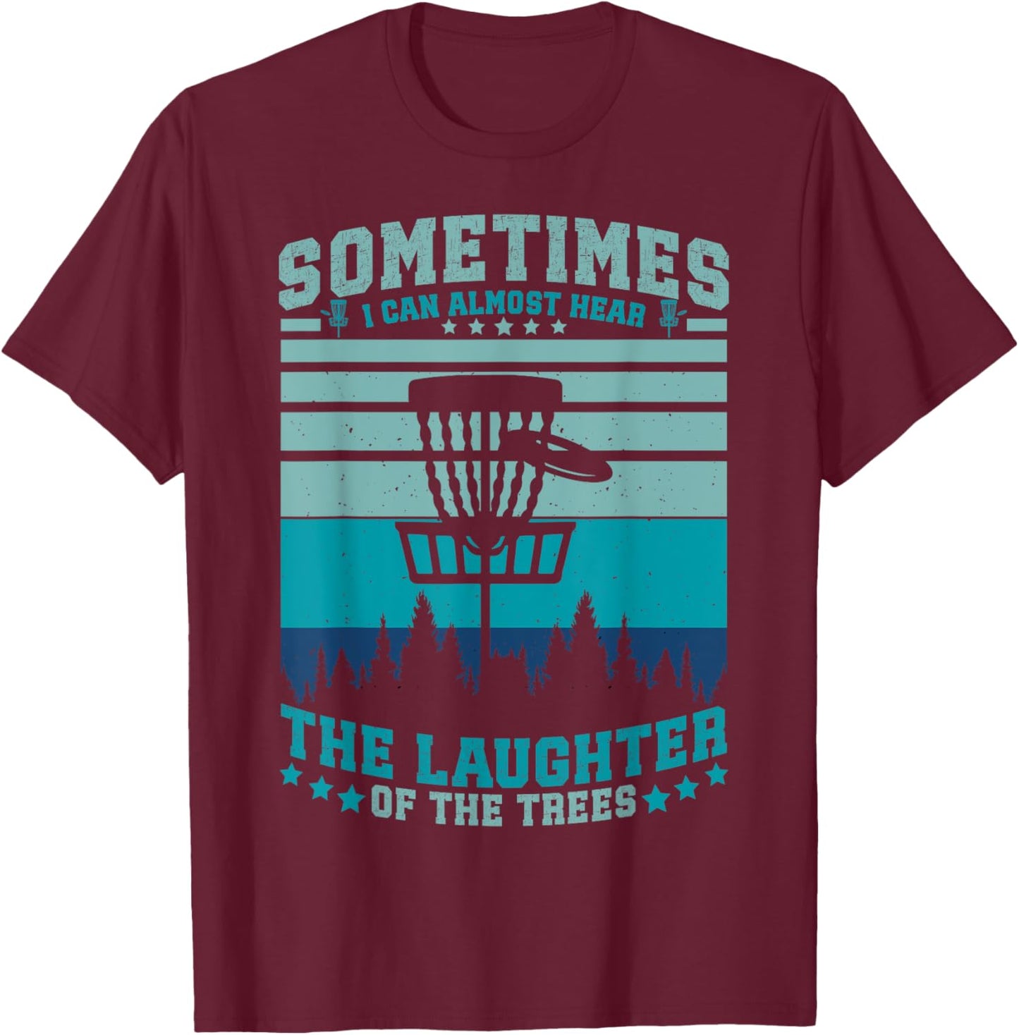 Disc Golf Funny Disc Golfer Fathers Day T-Shirt - T-Shirt | Maroon