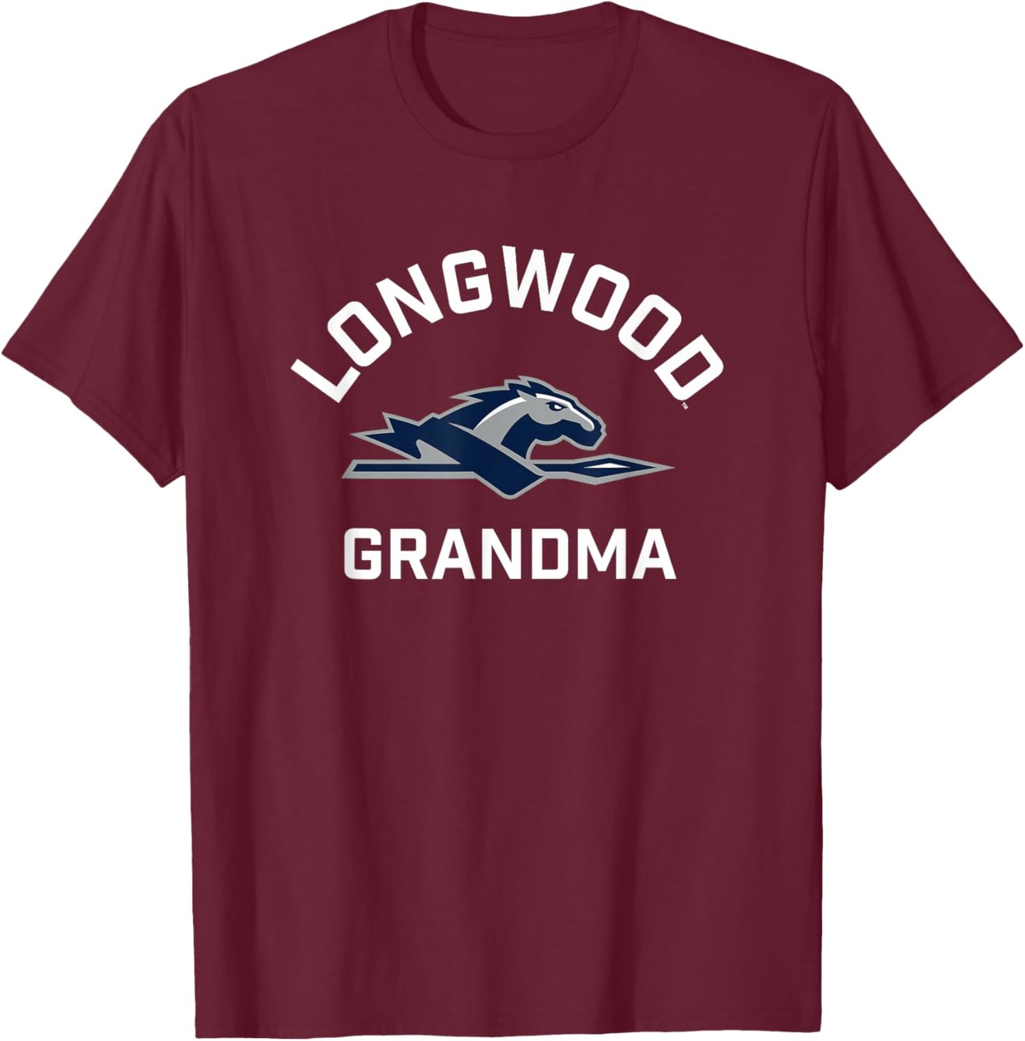 Longwood University Lancers Arched Grandma T-Shirt - T-Shirt | Maroon